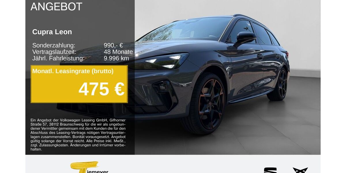Cupra Leon 1.999 km 47.780 &euro; Gelsenkirchen OT Beckhausen 45899