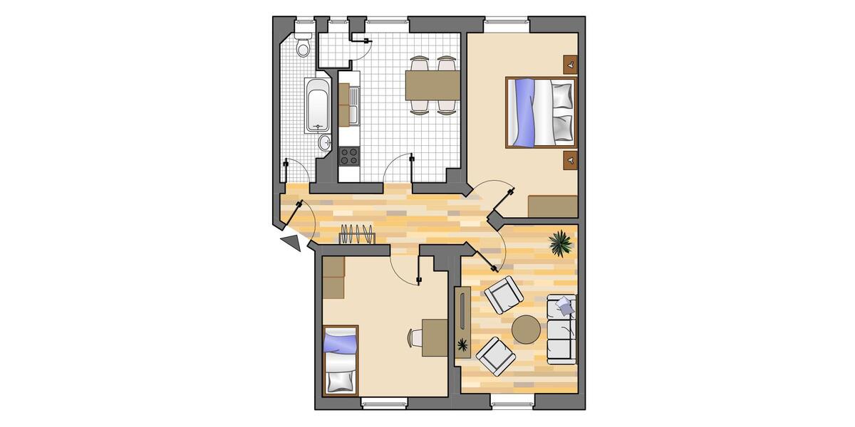 Charmante 3-Zimmer-Etagenwohnung in Recklinghausen – 74,83 m² auf der 1. Etage rechts 3 zimmer
