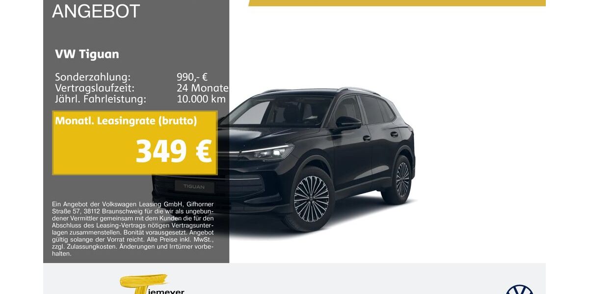 VW Tiguan 17.316 km 34.120 &euro; Dorsten 46282