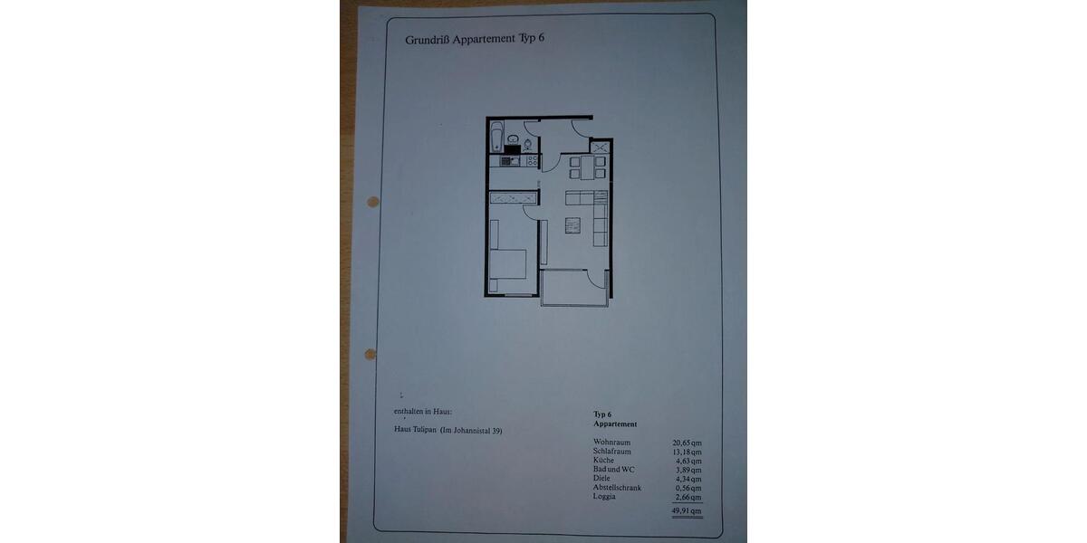 Etagenwohnung Wuppertal Gemarkung Elberfeld - 2 Zimmer, 50 m&sup2;, 105.000&euro; | Angebot:27496417