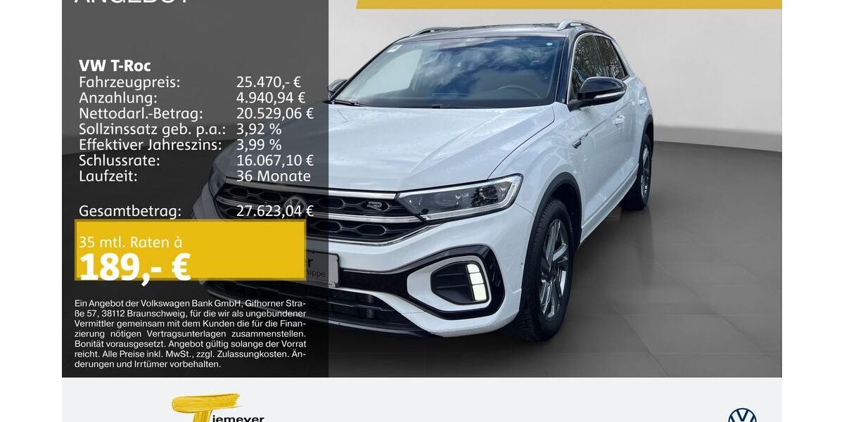 VW T-Roc 64.631 km 25.150 &euro; Recklinghausen 45663