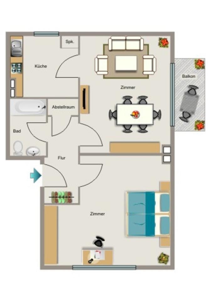 Kleine 2-Zimmer-Wohnung in Neukirchen-Vluyn Neukirchen für Sie! zimmer