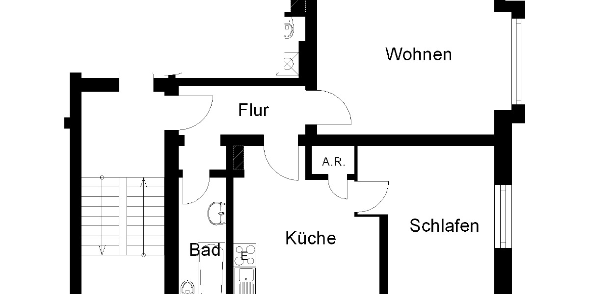Etagenwohnung Herne Wanne-Bickern - 2.5 Zimmer, 57 m&sup2;, 385&euro; | Angebot:26094940