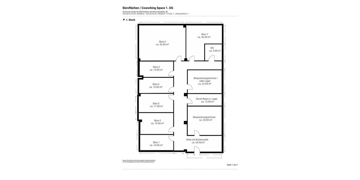 Gewerbeobjekt Witten Annen - 1.620&euro; | Angebot:22607668