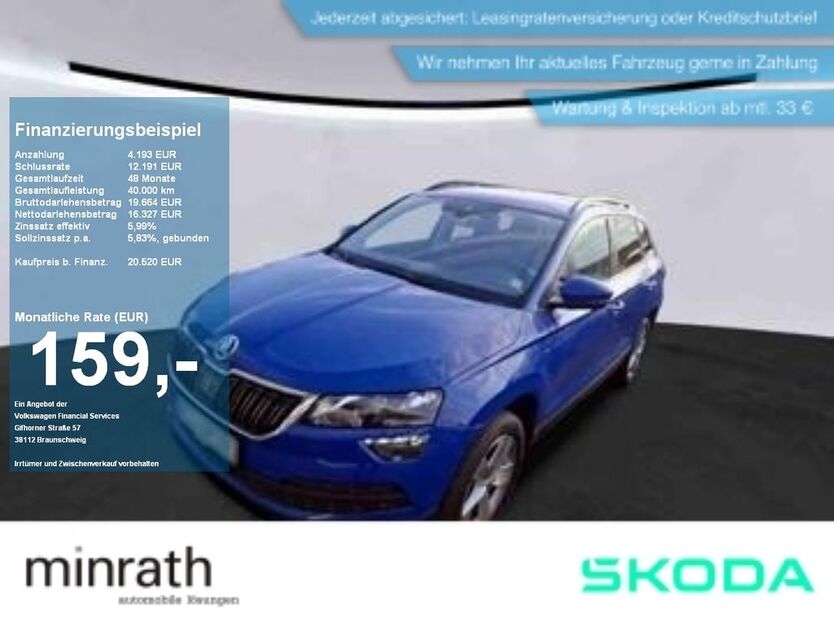 Skoda Karoq 60.199 km 19.130 € Duisburg-Rheinhausen 47226