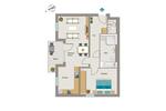 Etagenwohnung Bochum Wiemelhausen - 2 Zimmer, 76 m&sup2;, 1.026&euro; | Angebot:26433785