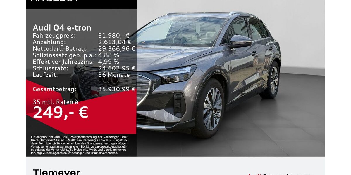 Audi Q4 e-tron 49.427 km 28.980 &euro; Dorsten 46284