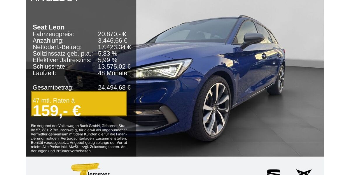 Seat Leon 55.001 km 20.870 &euro; Duisburg 47059