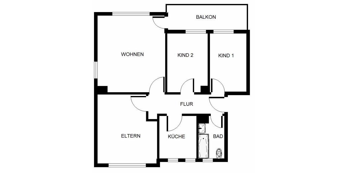 Erdgeschoßwohnung Gladbeck Brauck - 4.5 Zimmer, 66 m&sup2;, 522&euro; | Angebot:26472713
