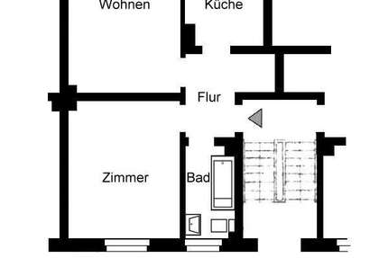 Wohnung Essen Frohnhausen - 2 Zimmer, 51 m&sup2;, 469&euro; | Angebot:27184065