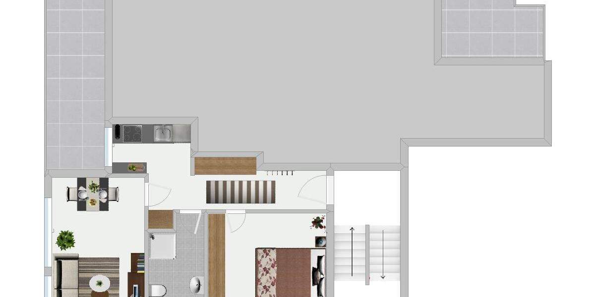 Vermietete Eigentumswohnung in Essen-Bredeney 2 zimmer