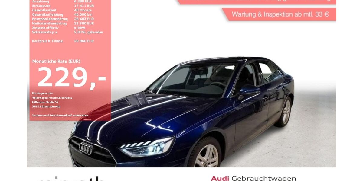 Audi A4 8.423 km 29.110 &euro; Moers-Hülsdonk 47441