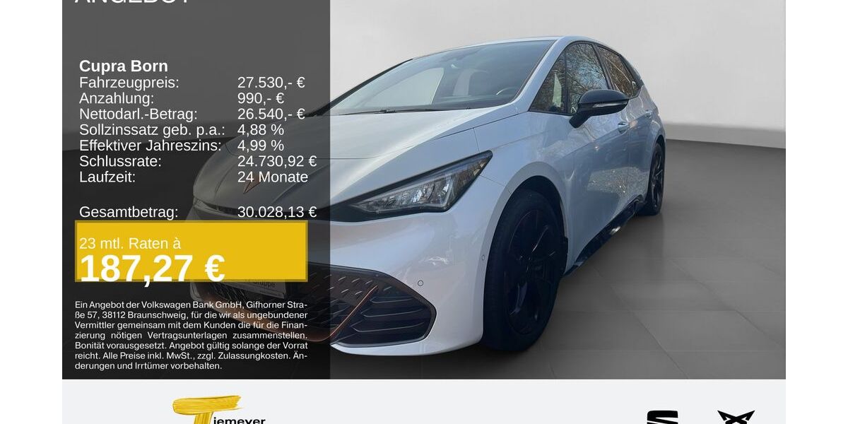 Cupra Born 26.379 km 25.930 € Recklinghausen 45663