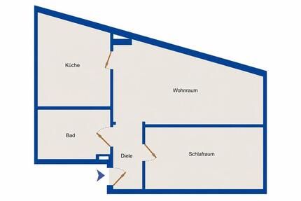 Wohnung Duisburg Mittelmeiderich - 2 Zimmer, 46 m&sup2;, 707&euro; | Angebot:26395078