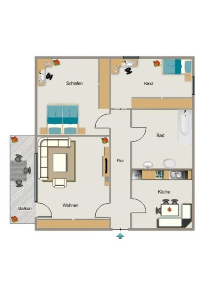 Bei VIVAWEST die Sonnenstrahlen auf dem eigenen Balkon genießen. zimmer