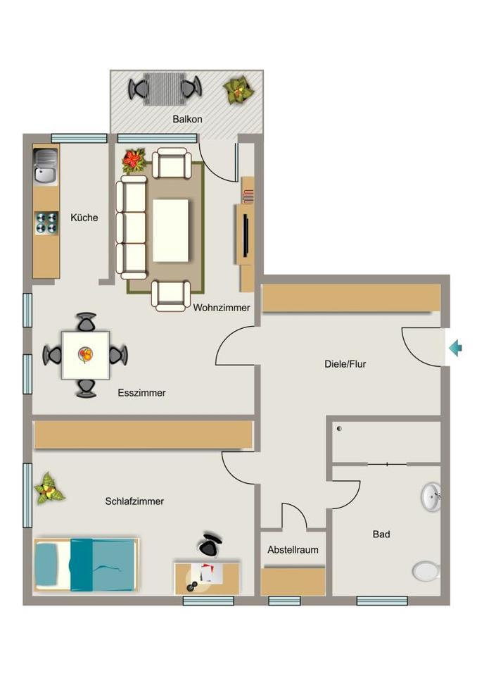 Demnächst frei! 2-Zimmer-Wohnung in Gelsenkirchen Ückendorf zimmer