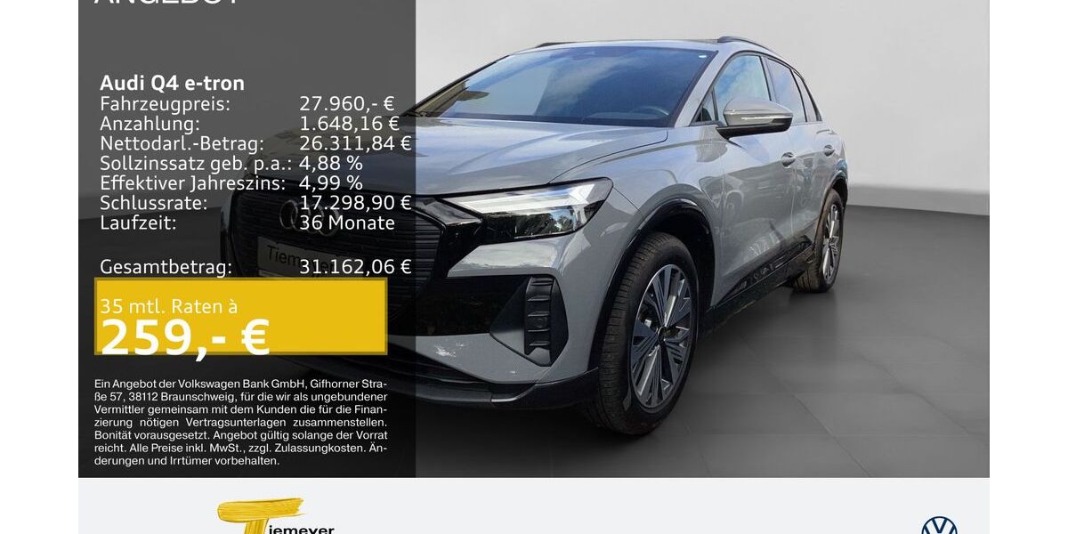 Audi Q4 e-tron 17.701 km 25.980 &euro; Recklinghausen 45663