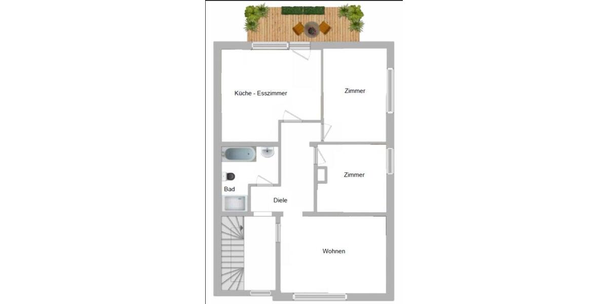 Etagenwohnung Moers Schwafheim - 3 Zimmer, 78 m&sup2;, 265.000&euro; | Angebot:27457209