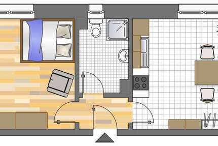 Wohnung zum Mieten in Dortmund 139,07 € 36.07 m² 1 zimmer
