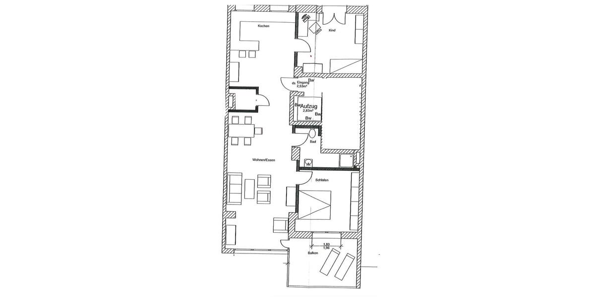 Etagenwohnung Essen Stadtbezirk II - 3 Zimmer, 100 m&sup2;, 1.500&euro; | Angebot:24623293