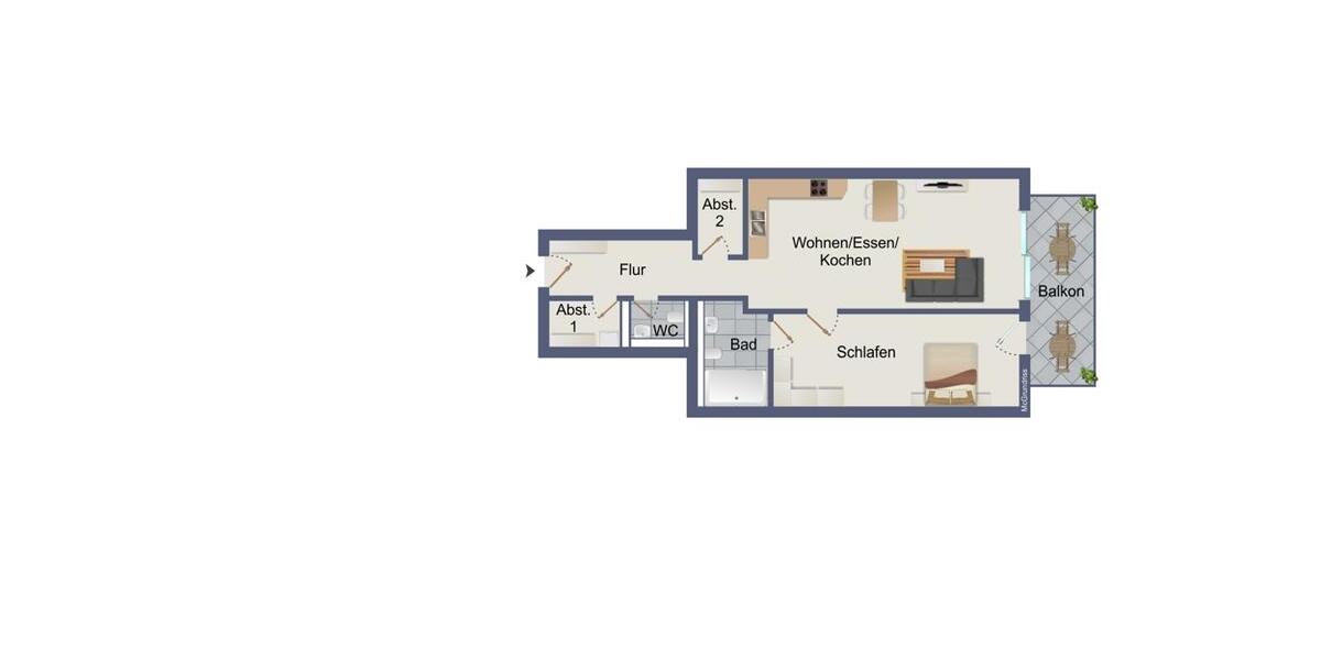 Etagenwohnung Gevelsberg - 2 Zimmer, 86 m&sup2;, 995&euro; | Angebot:22943808