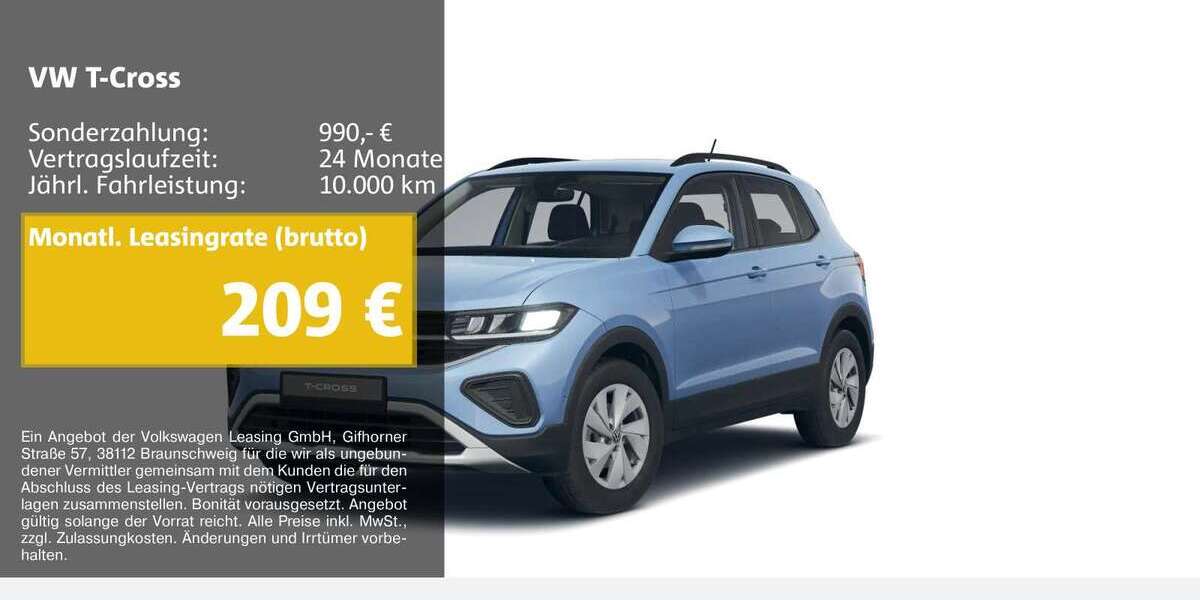 VW T-Cross 11.870 km 23.290 &euro; Gelsenkirchen 45899