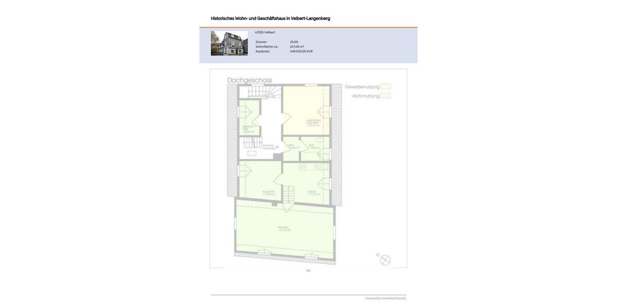 Mehrfamilienhaus, Wohnhaus Velbert Langenberg Langenberg - 2 Zimmer, 247 m&sup2;, 299.000&euro; | Angebot:25735084