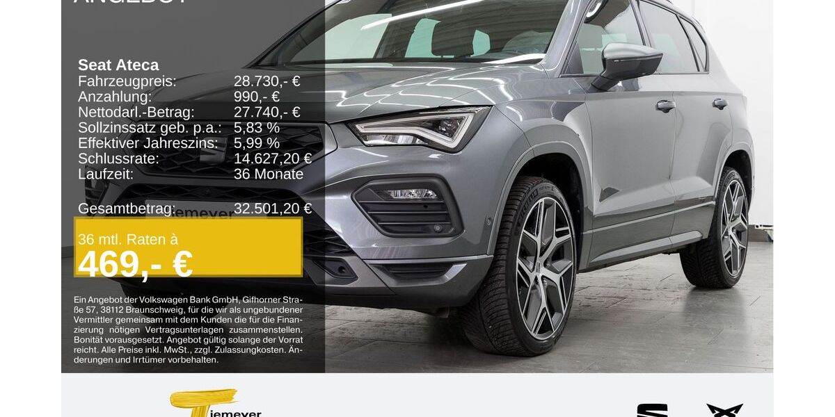 Seat Ateca 54.559 km 27.610 &euro; Bochum 44809