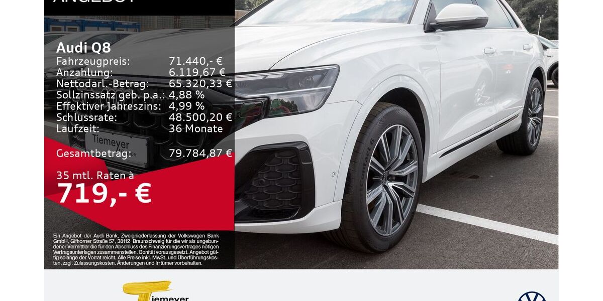 Audi Q8 30.581 km 71.440 &euro; Bochum 44892