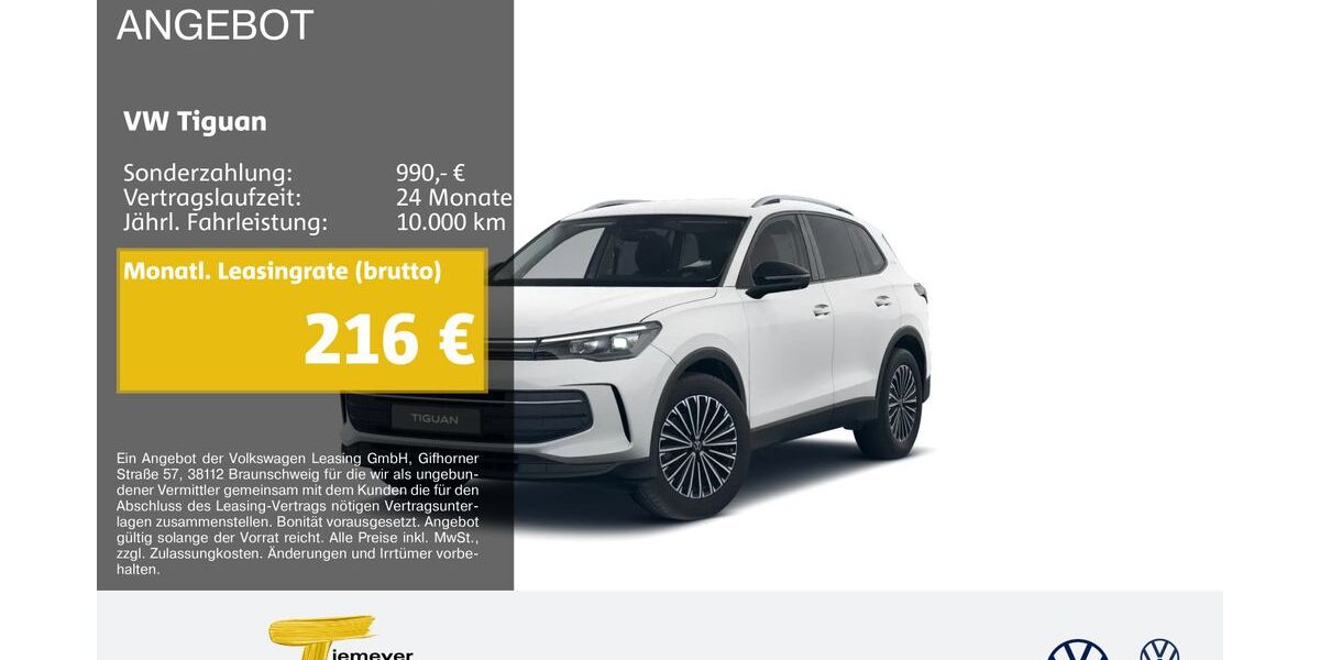 VW Tiguan 14.419 km 31.580 &euro; Marl 45770
