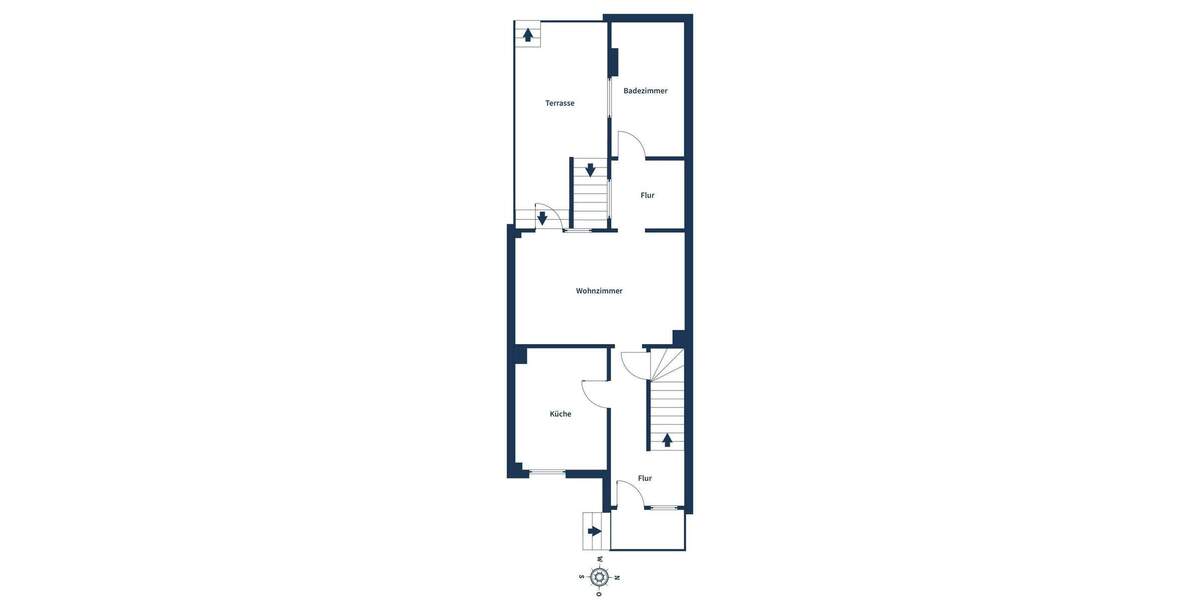 Reihenmittelhaus Bottrop Eigen - 3 Zimmer, 91 m&sup2;, 279.000&euro; | Angebot:25737657