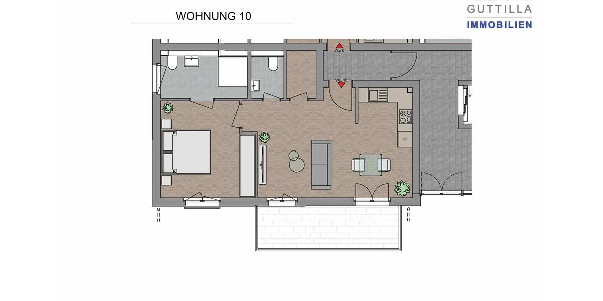 Exkusive 2 Zimmer Etagen-Wohnung zur Miete-Erstbezug 2 zimmer