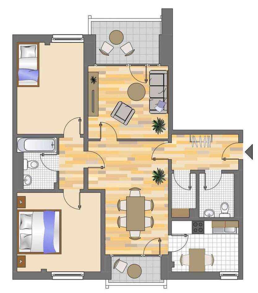Wohnung zum Mieten in Düsseldorf 829 € 79.91 m²