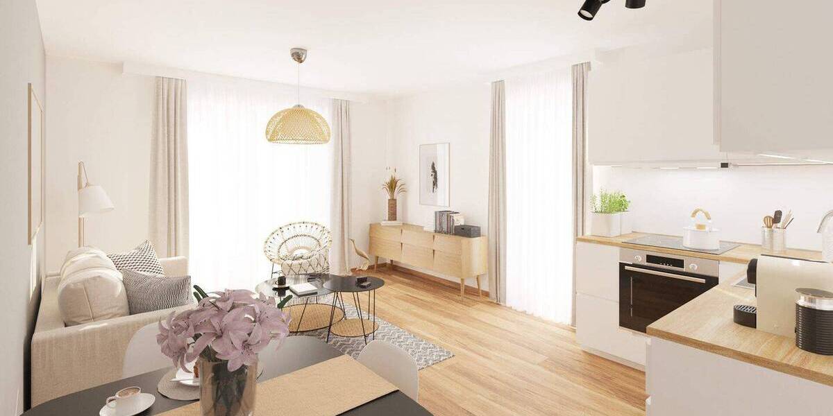 Bezugsfertige 2-Zimmer-Wohnung mit Balkon 2 zimmer