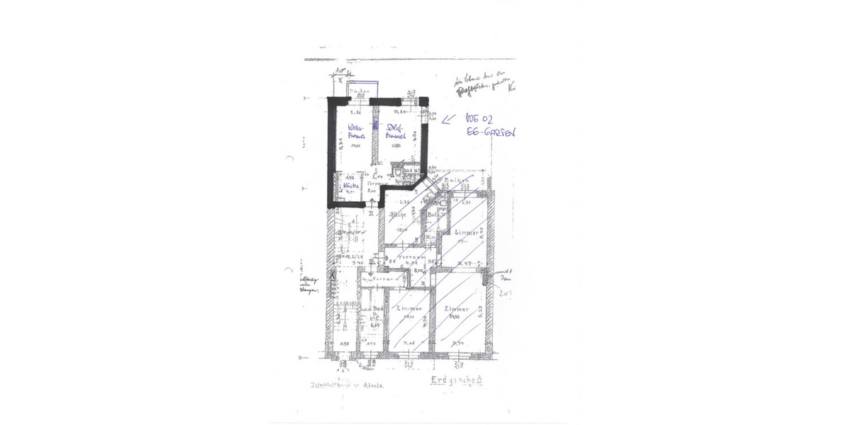 Etagenwohnung Essen Bergerhausen - 2 Zimmer, 43 m&sup2;, 410&euro; | Angebot:26919983