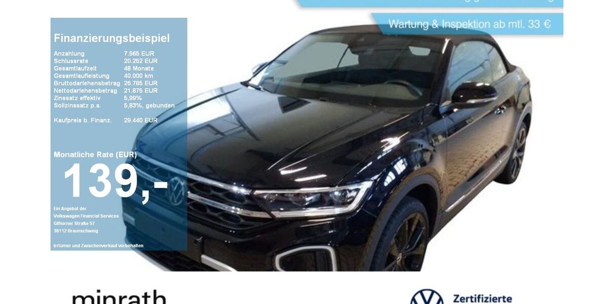 VW T-Roc 11.302 km 27.480 &euro; Moers 47441