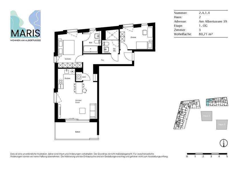 Zuhause für Ihre Familie im Maris – Erstbezug direkt am Albertussee! (mietpreisgedämpftes Wohnen) zimmer