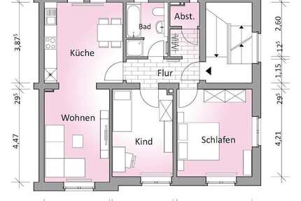 Wohnung zum Mieten in Solingen 616 € 69.24 m² 3 zimmer