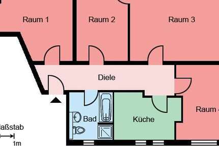 Wohnung Herne Röhlinghausen - 4 Zimmer, 97 m&sup2;, 534&euro; | Angebot:27169145