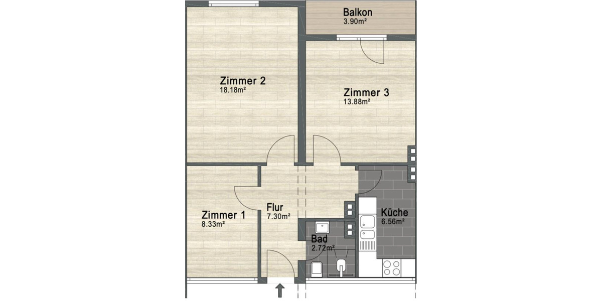 Top Lage in Ruhrort: Gemütliche 3-Zimmer-Wohnung am Rhein 3 zimmer